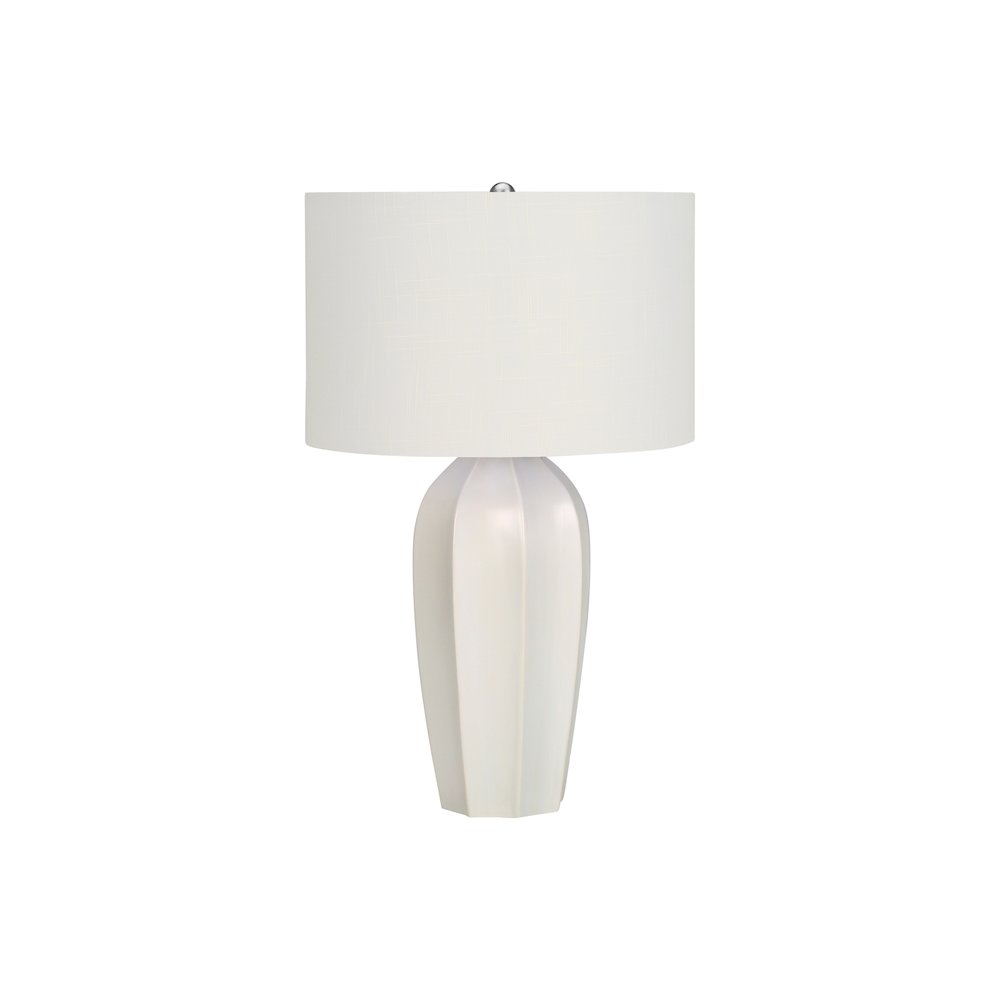 Niesha - Lighting 27"H Table Lamp Cream Ceramic Ivory / Cream Shade