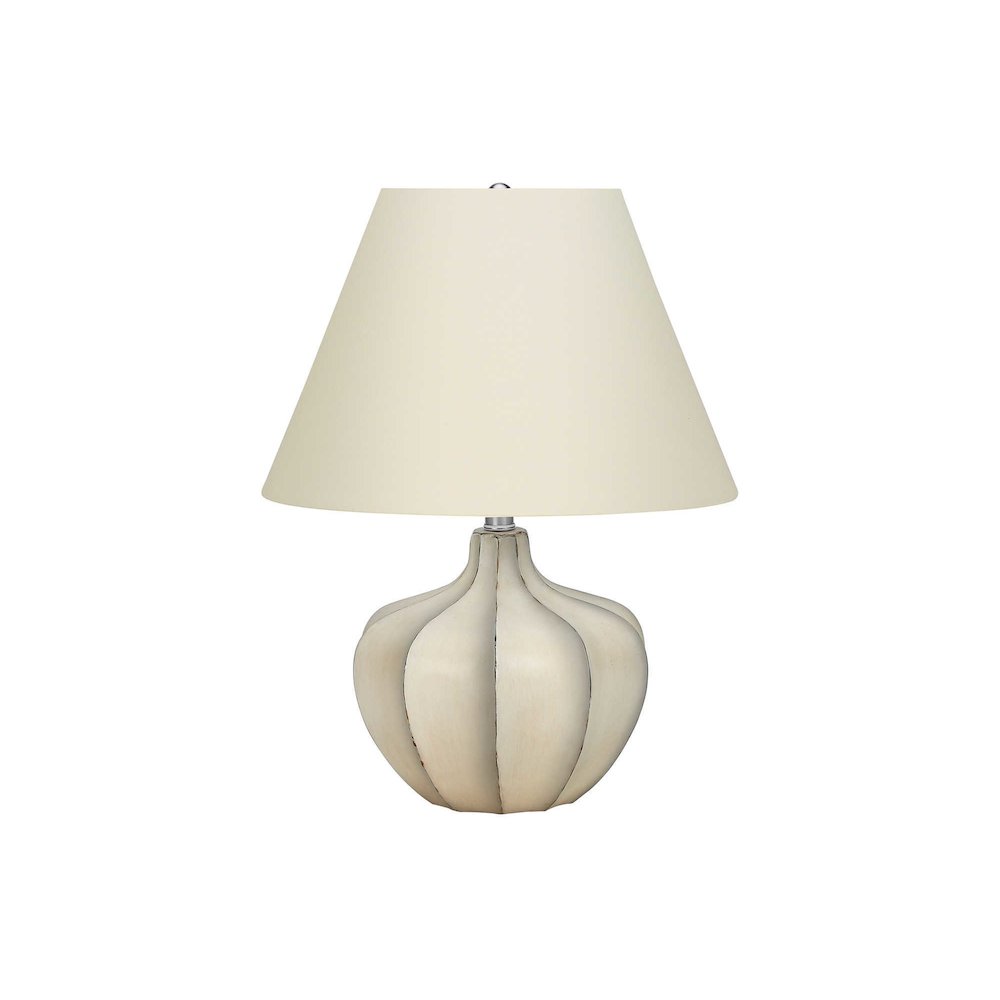 Kierra - Lighting 21"H Table Lamp Cream Resin Ivory / Cream Shade
