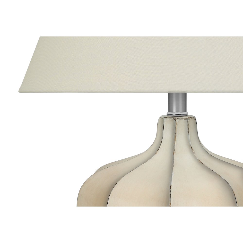 Kierra - Lighting 21"H Table Lamp Cream Resin Ivory / Cream Shade