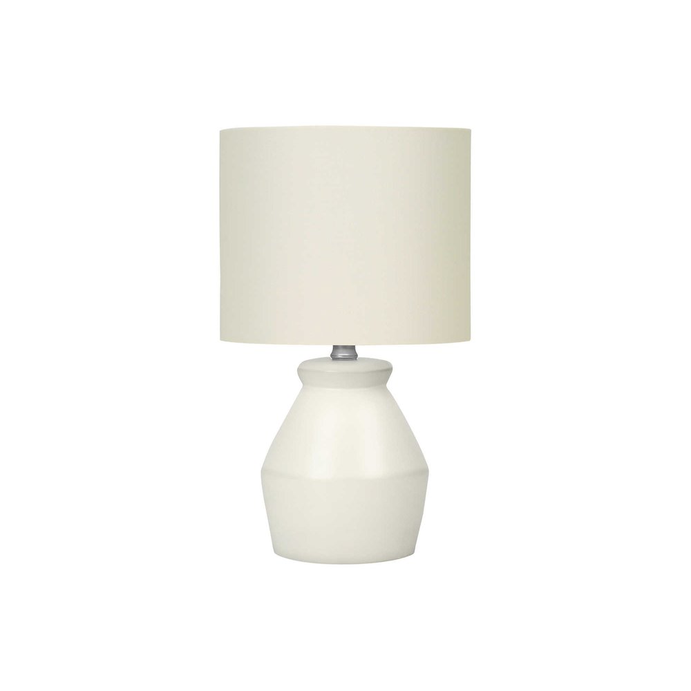 Deance - Lighting 17"H Table Lamp Cream Ceramic Ivory / Cream Shade