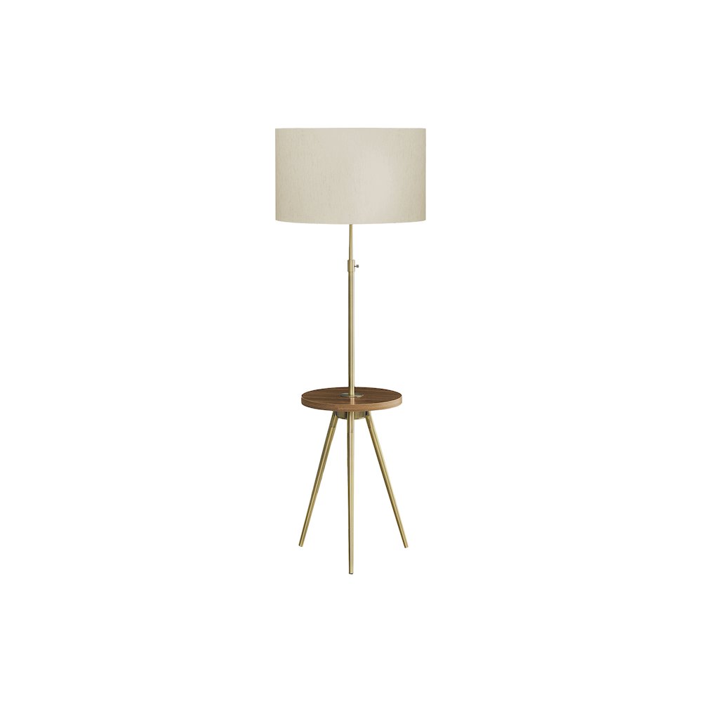 Juliette - Lighting Floor Lamp 63"H Gold Metal Ivory / Cream Shade