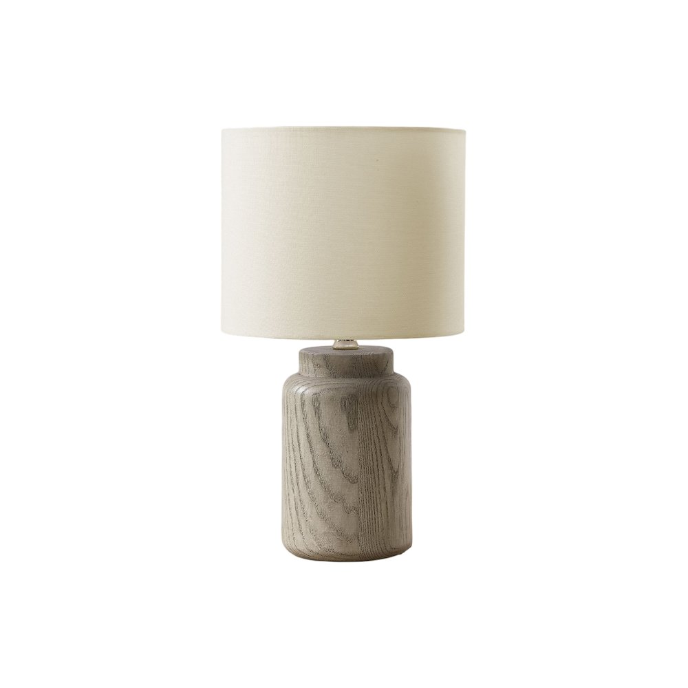 Lankston - Lighting 17"H Table Lamp Taupe Resin Ivory / Cream Shade