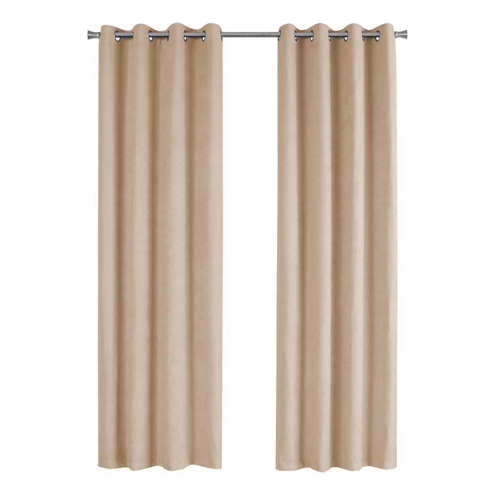 Uriel - Curtain Panel 2pcs Set 54"W X 95"L Room Darkening Grommet
