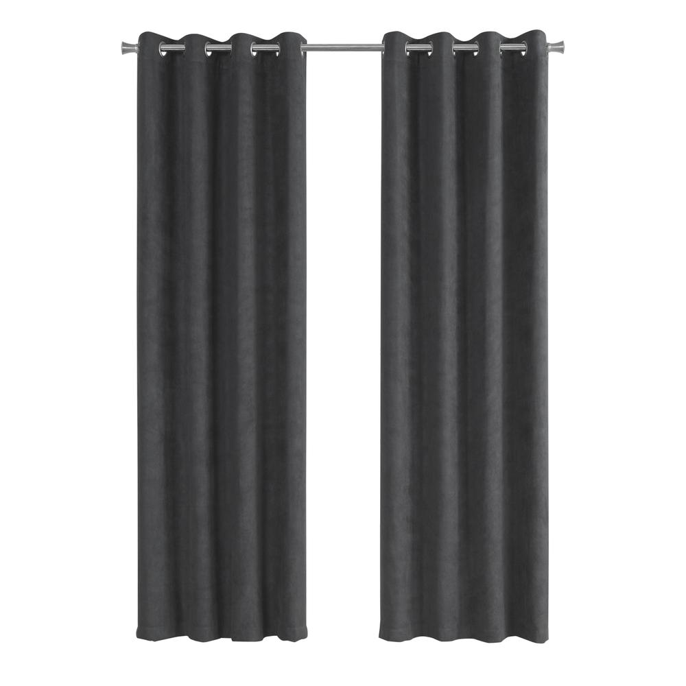 Linanas - Curtain Panel 2pcs Set 54"W X 95"L Room Darkening Grommet