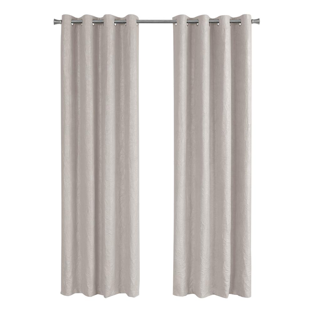 Francine - Curtain Panel 2pcs Set 54"W X 84"L Room Darkening Grommet