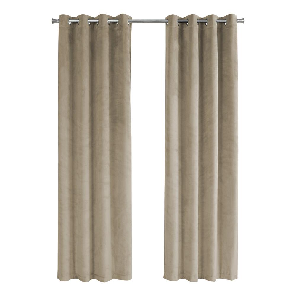 Macaria - Curtain Panel 2pcs Set 54"W X 84"L Room Darkening Grommet