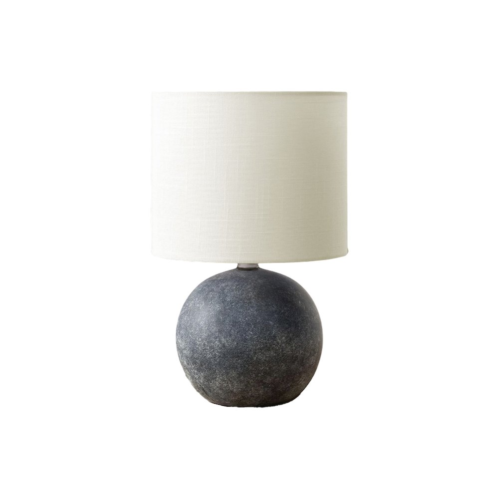 Revelle - Lighting Table Lamp 16"H Grey Concrete Ivory / Cream Shade