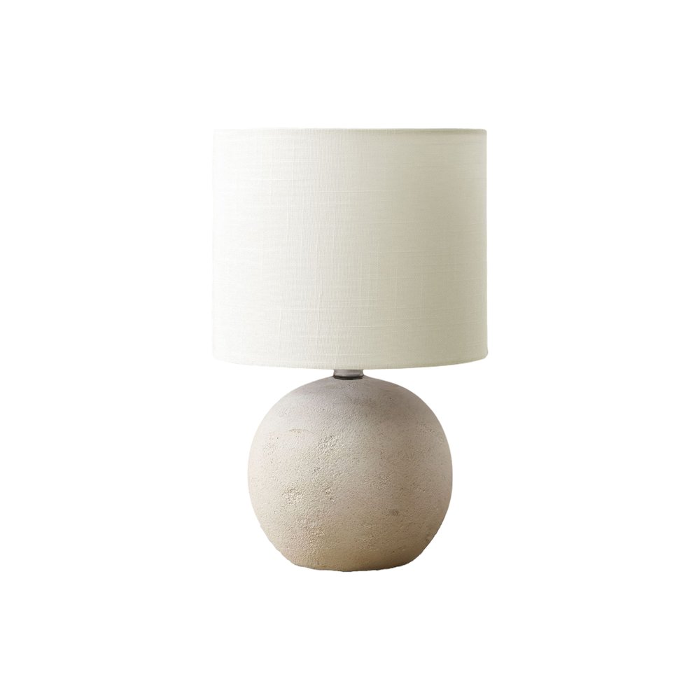 Oteria - Lighting Table Lamp 16"H Ivory Concrete Ivory / Cream Shade