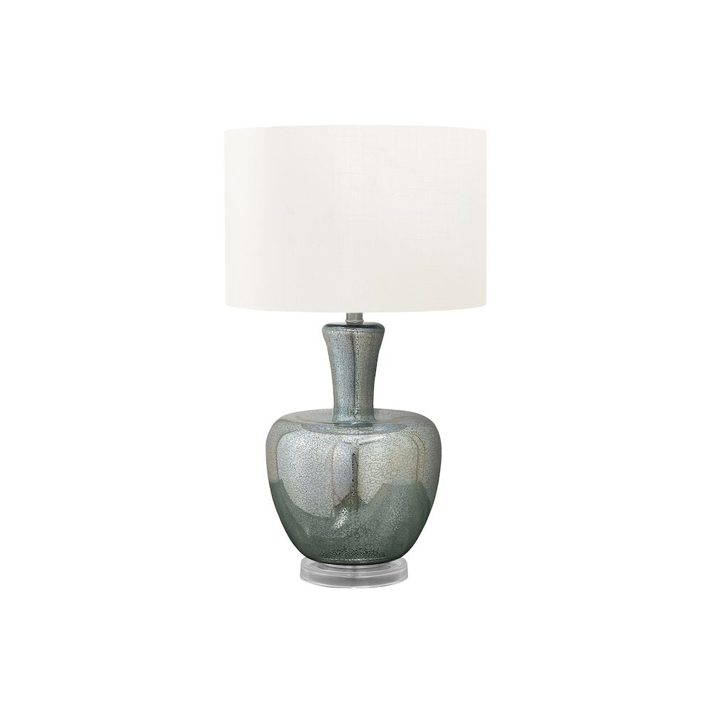 Lumajang - Lighting 26"H Table Lamp Sea Green Glass Ivory / Cream