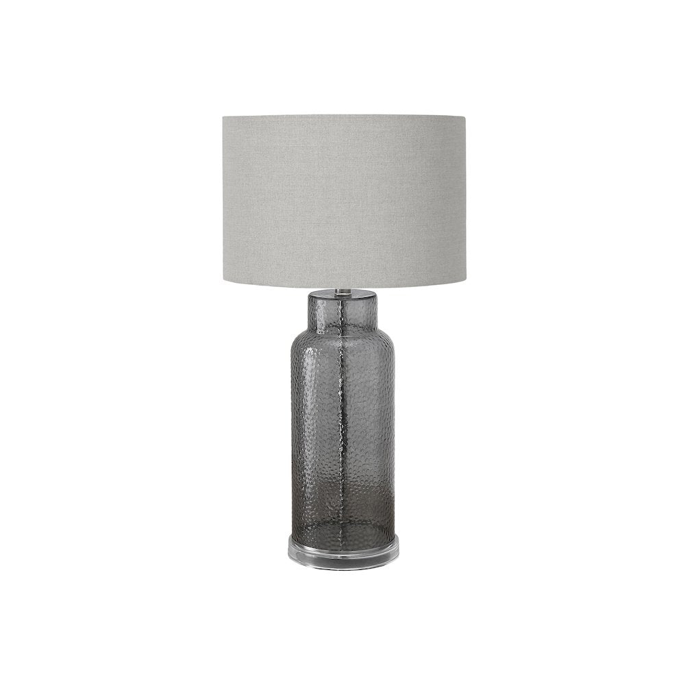 Jeanne - Lighting 28"H Table Lamp Grey Glass Grey Shade Contemporary Modern