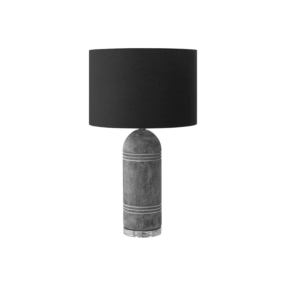 Legrand - Lighting 28"H Table Lamp Grey Resin Black Shade Contemporary Modern