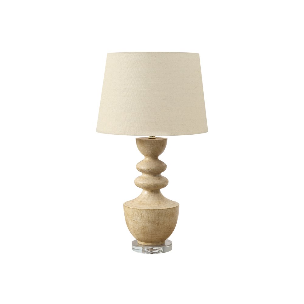 Donnica - Lighting 28"H Table Lamp Beige Resin Beige Shade Transitional