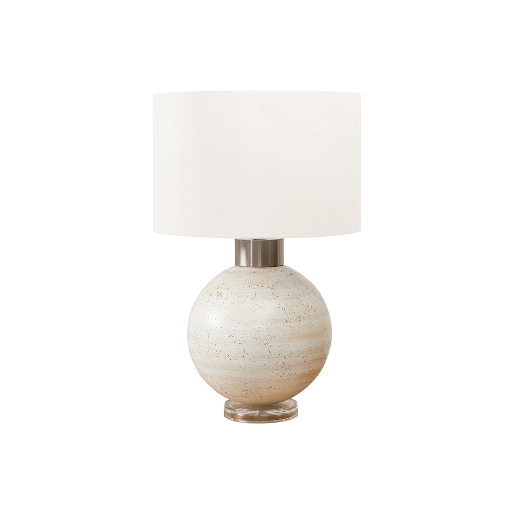 Ayu - Lighting Table Lamp 27"H Beige Resin Ivory / Cream Shade