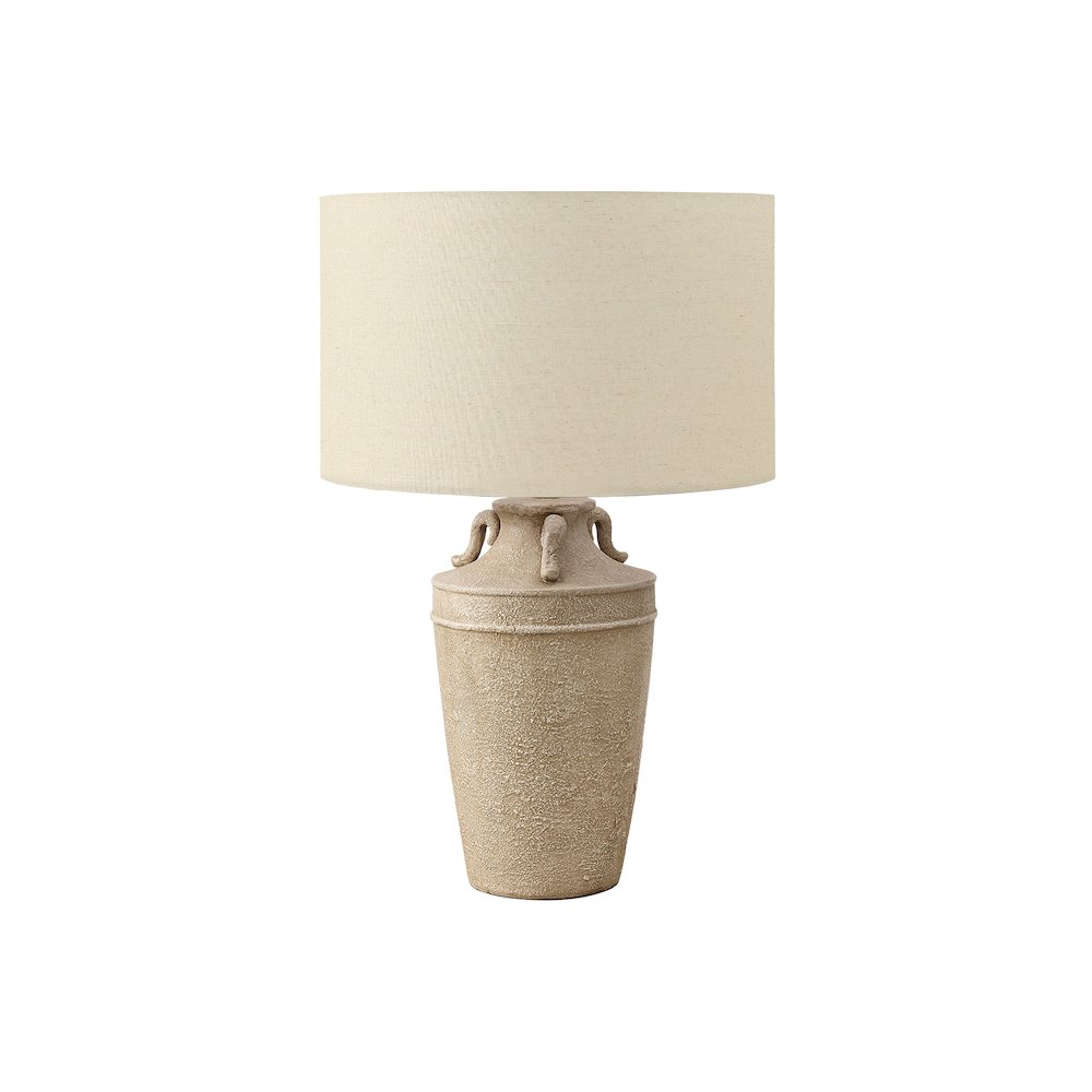 Seranay - Lighting 28"H Table Lamp Beige Ceramic Beige Shade Transitional