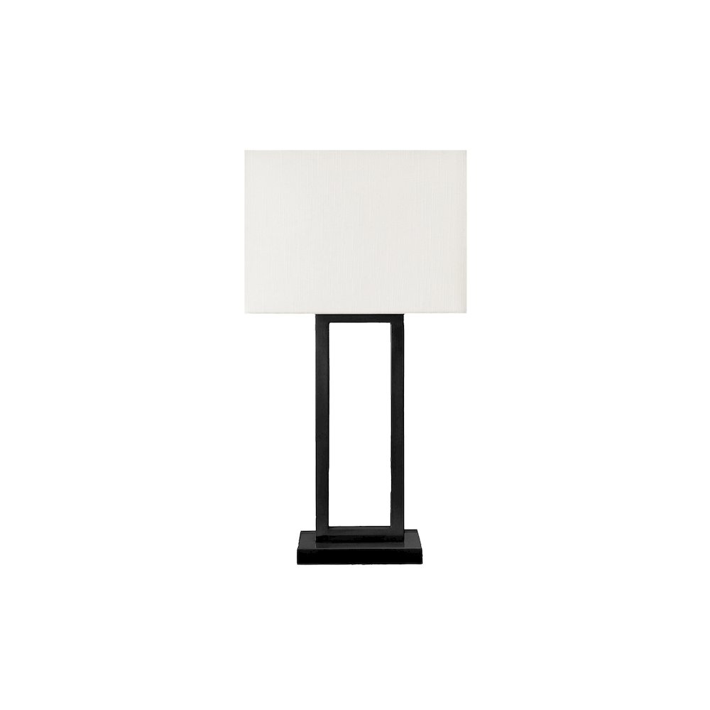 Eviana - Lighting Table Lamp Usb Port Included 28"H Black Metal Ivory