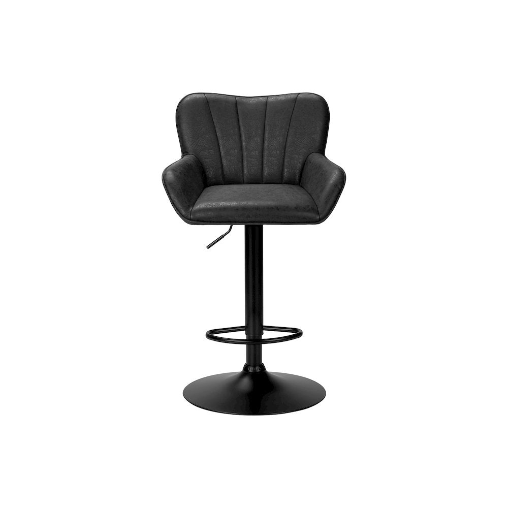 Boomer - Barstool Set Of 2 Swivel Adjustable Bar Height Counter Height