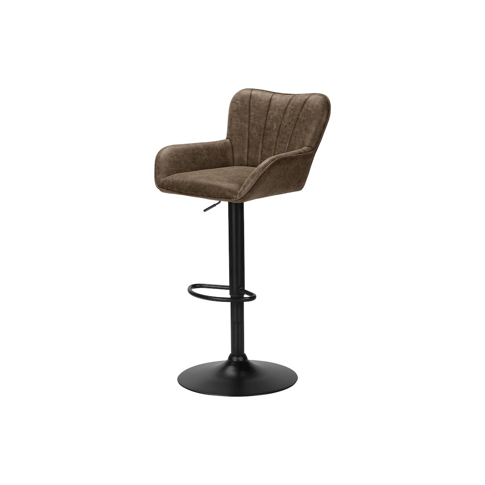 Aali - Barstool Set Of 2 Swivel Adjustable Bar Height Counter Height