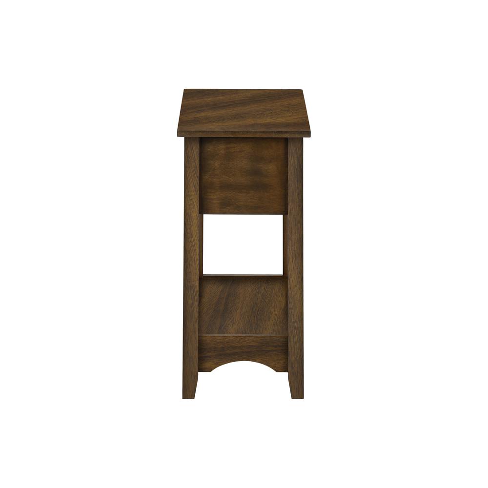 Neves - Accent Table End Side Table Nightstand 2 Tier Narrow Storage