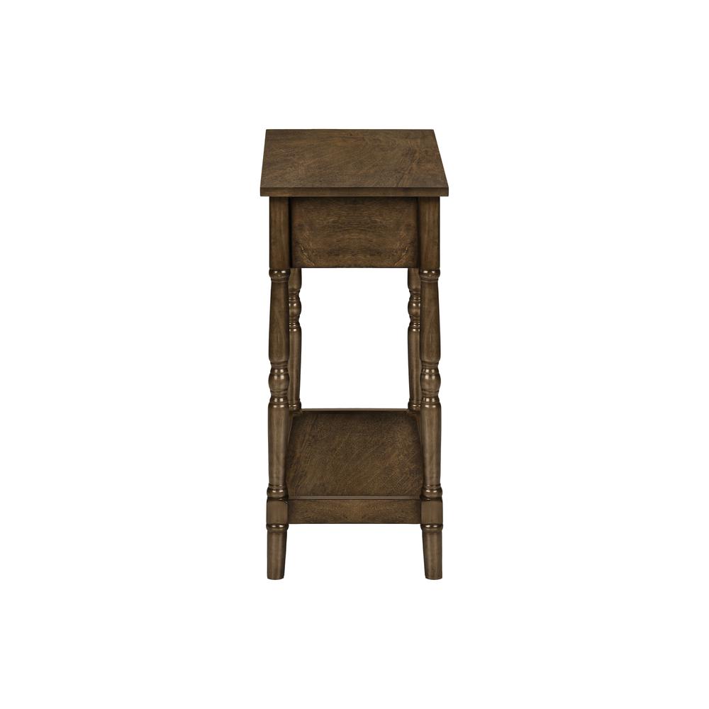 Delora - Accent Table 2 Tier End Side Table Nightstand Bedroom Narrow
