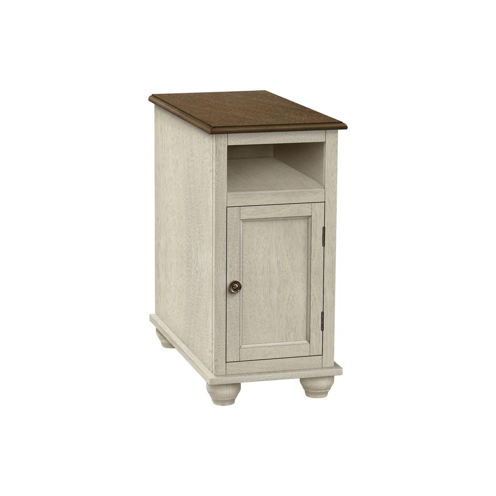 Caiman - Accent Table End Side Table Bedroom Nightstand Narrow Lamp Storage