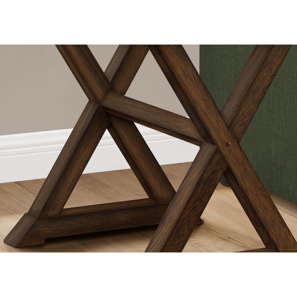 Leanora - Accent Table End Side Table Square Nightstand Bedroom Lamp Brown