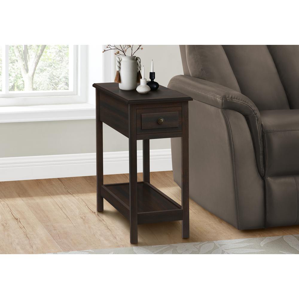 Alard - Accent Table 2 Tier End Side Table Narrow Nightstand Bedroom