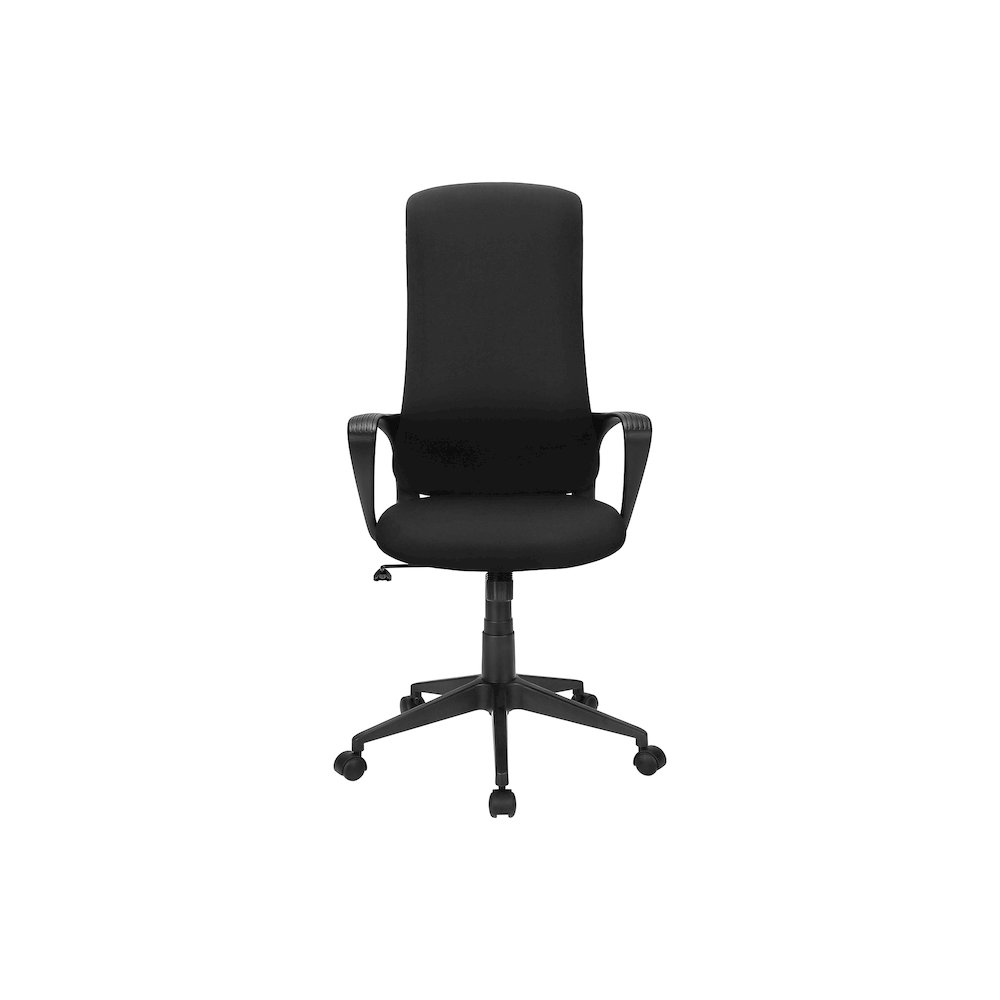 Wanda - Office Chair Adjustable Height Armrests Swivel Ergonomic Work Black Fabric