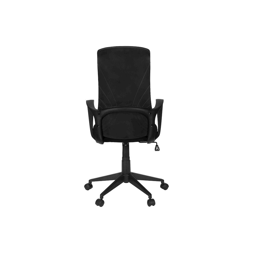 Wanda - Office Chair Adjustable Height Armrests Swivel Ergonomic Work Black Fabric
