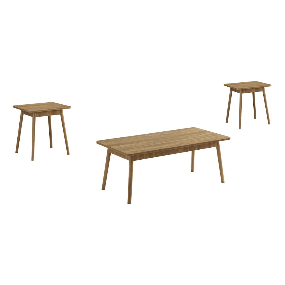 Elgon - Table Set 3pcs Set Coffee End Side Accent Living Room