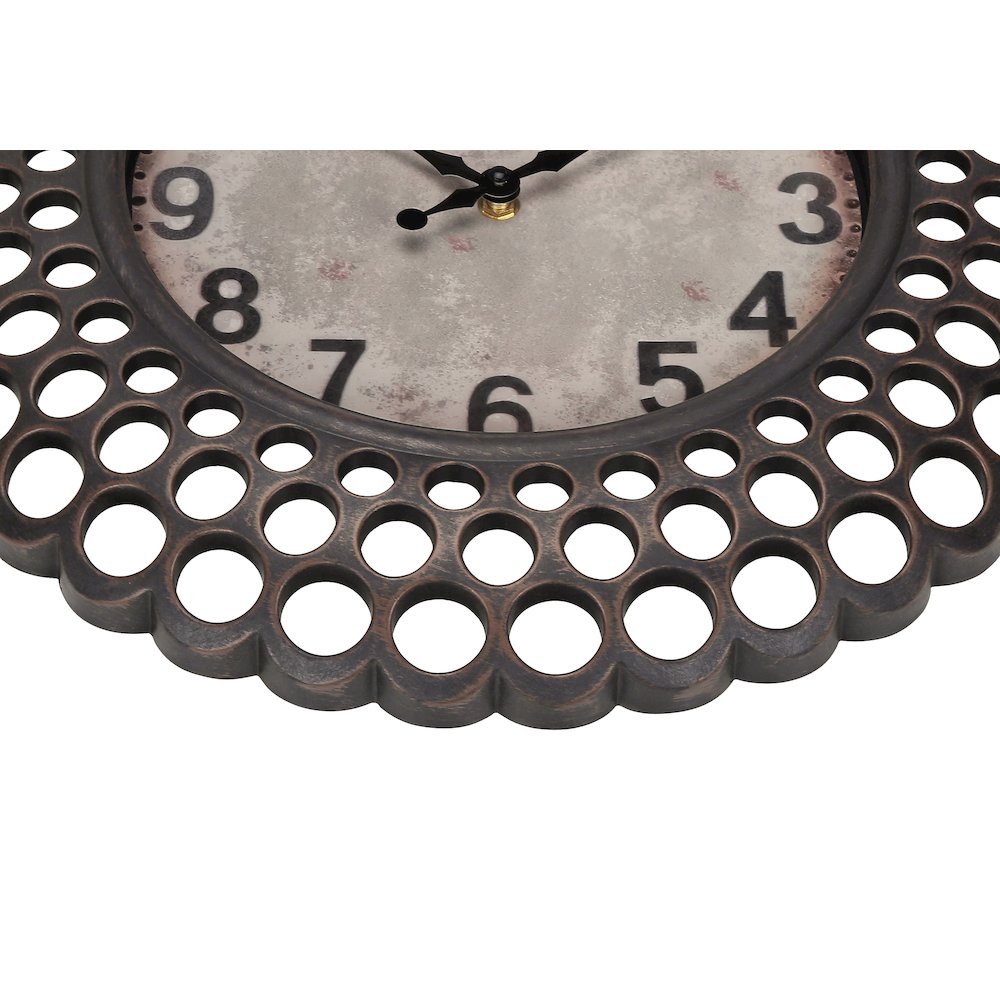 Barito - Clocks 16" Round Wall Clock Dark Green Transitional
