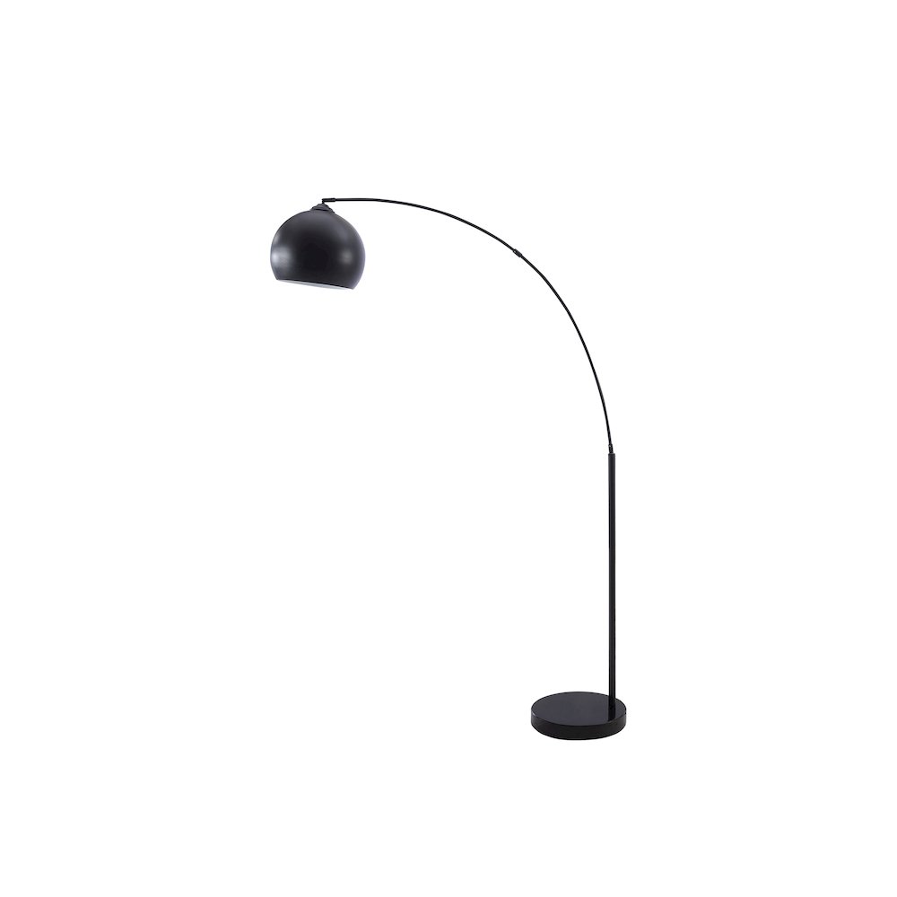 Olesia - Lighting 74"H Floor Lamp Black Metal Contemporary