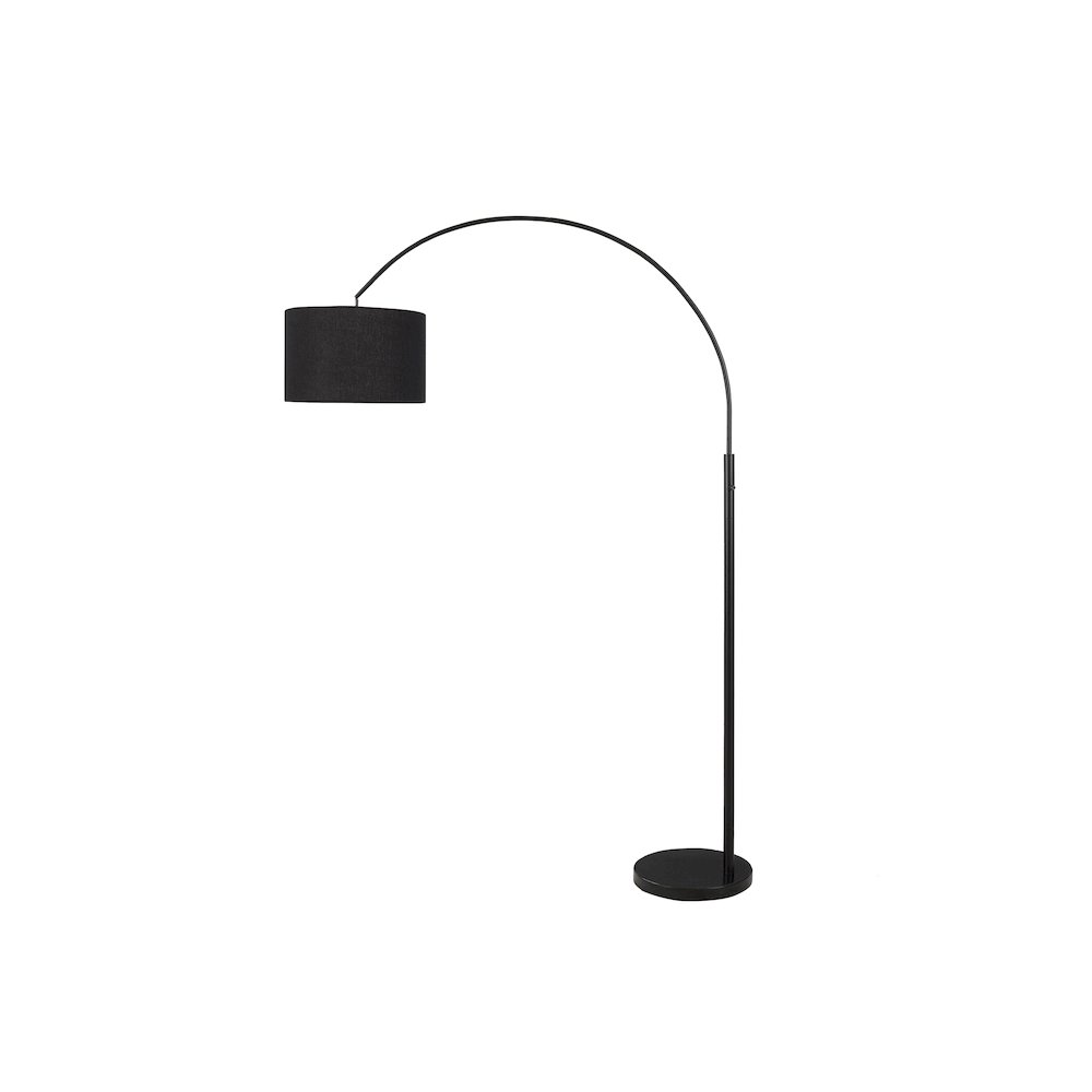 Giuliana - Lighting 81"H Floor Lamp Black Metal Black Shade Contemporary