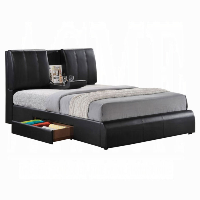 Henry Kofi Queen Size Storage Bed Frame – Contemporary Platform with Under-Bed Compartments