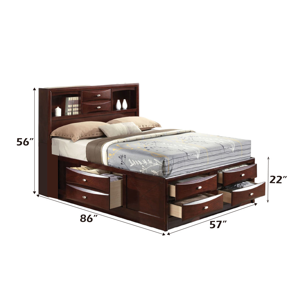 Ireland Full Bed w/Storage, Espresso