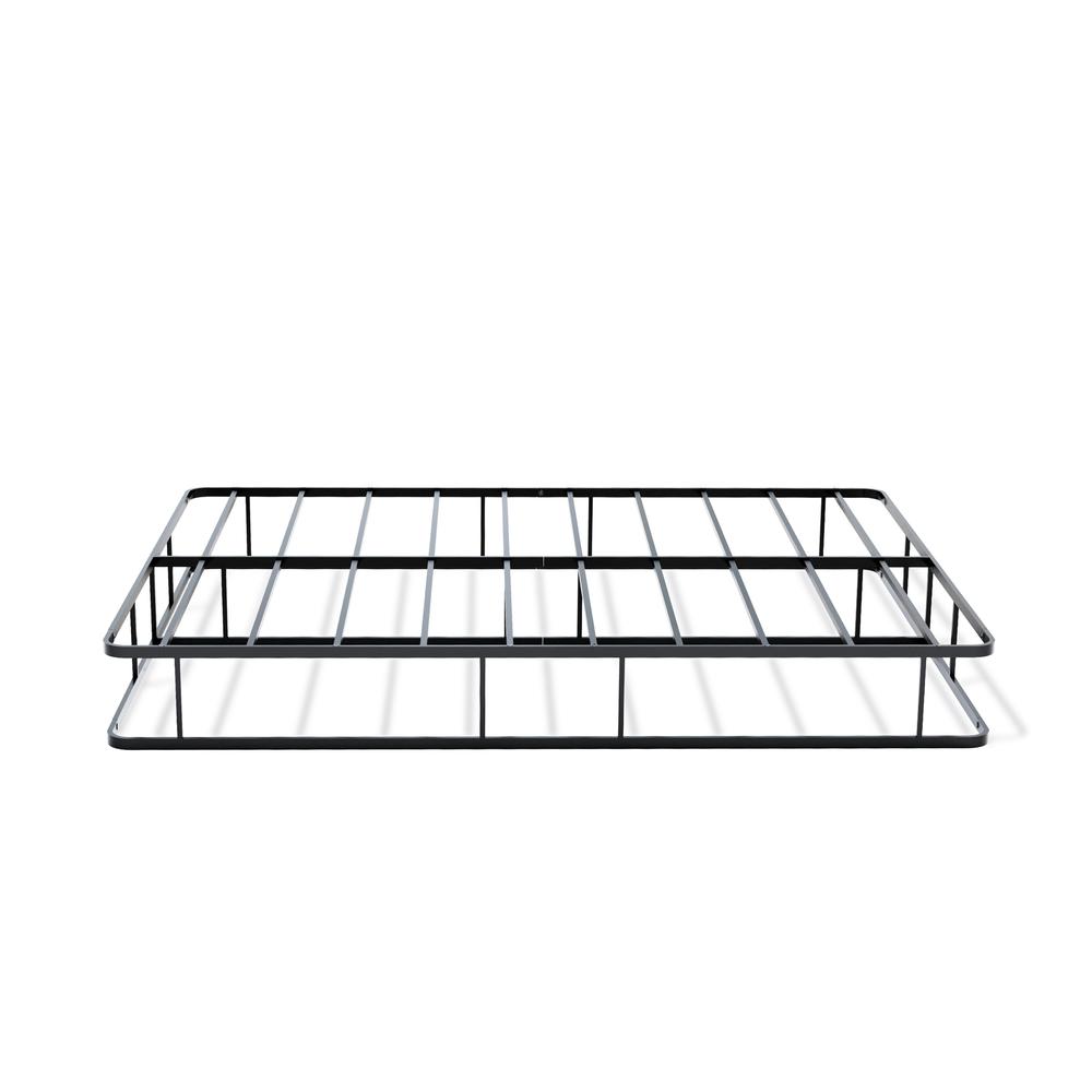 Nissa Dothan Full White Metal Bed Frame Modern Style with Sculpted Headboard & Footboard
