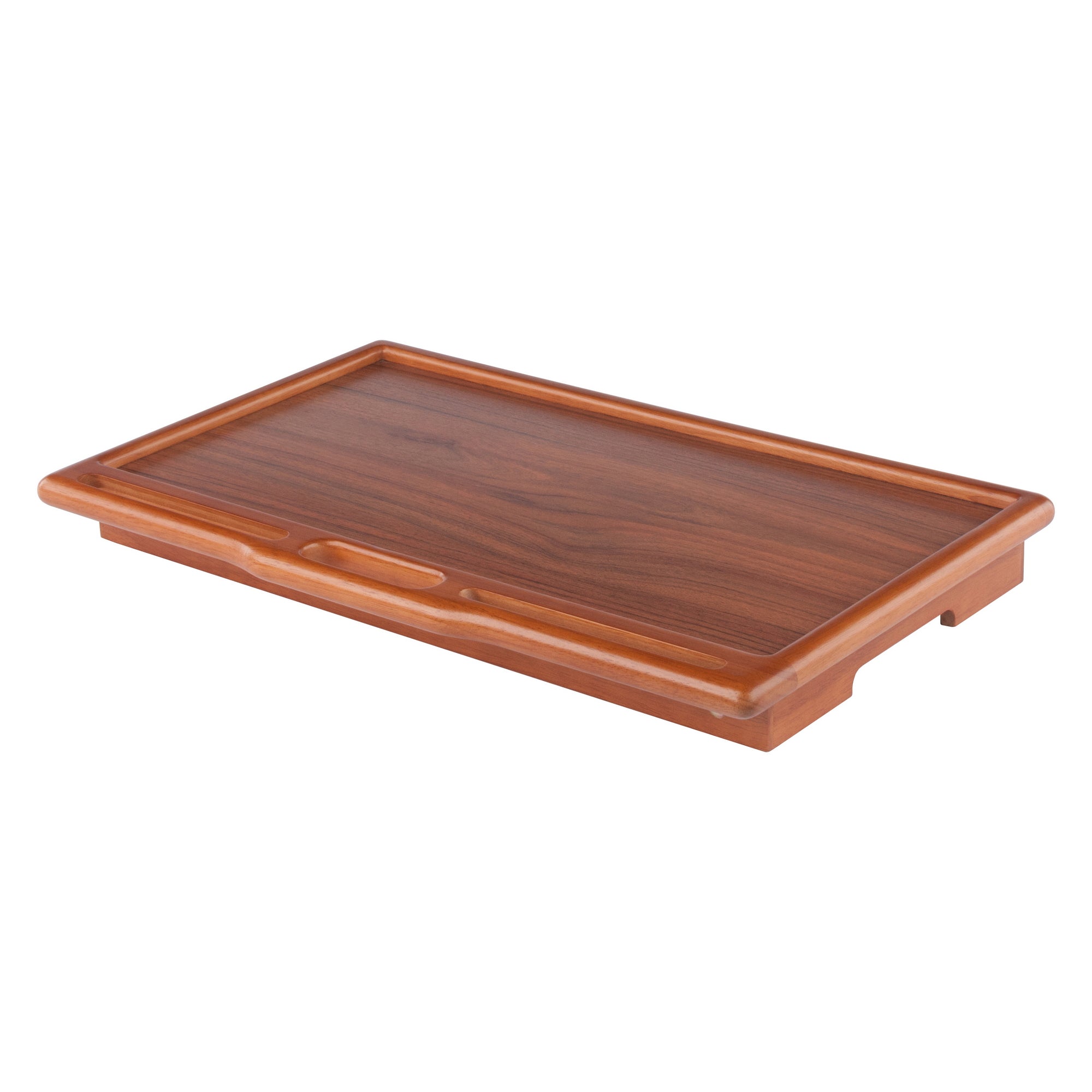 Arlo Breakfast Tray with Flip Top, Teak
