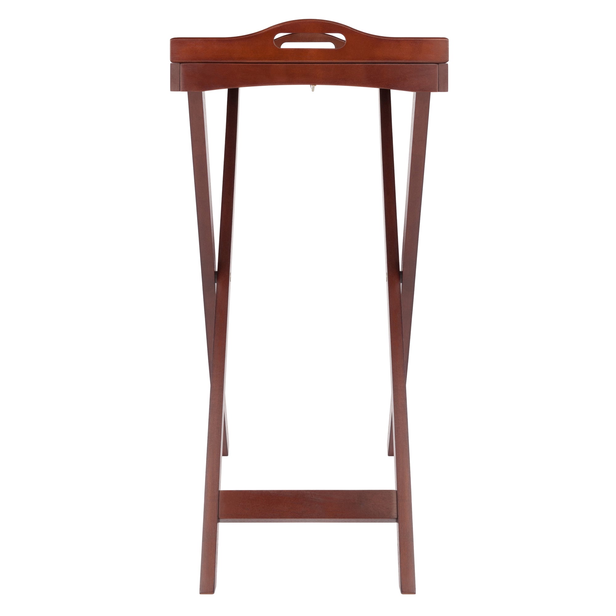 Devon Butler TV Table with Serving Tray, Walnut