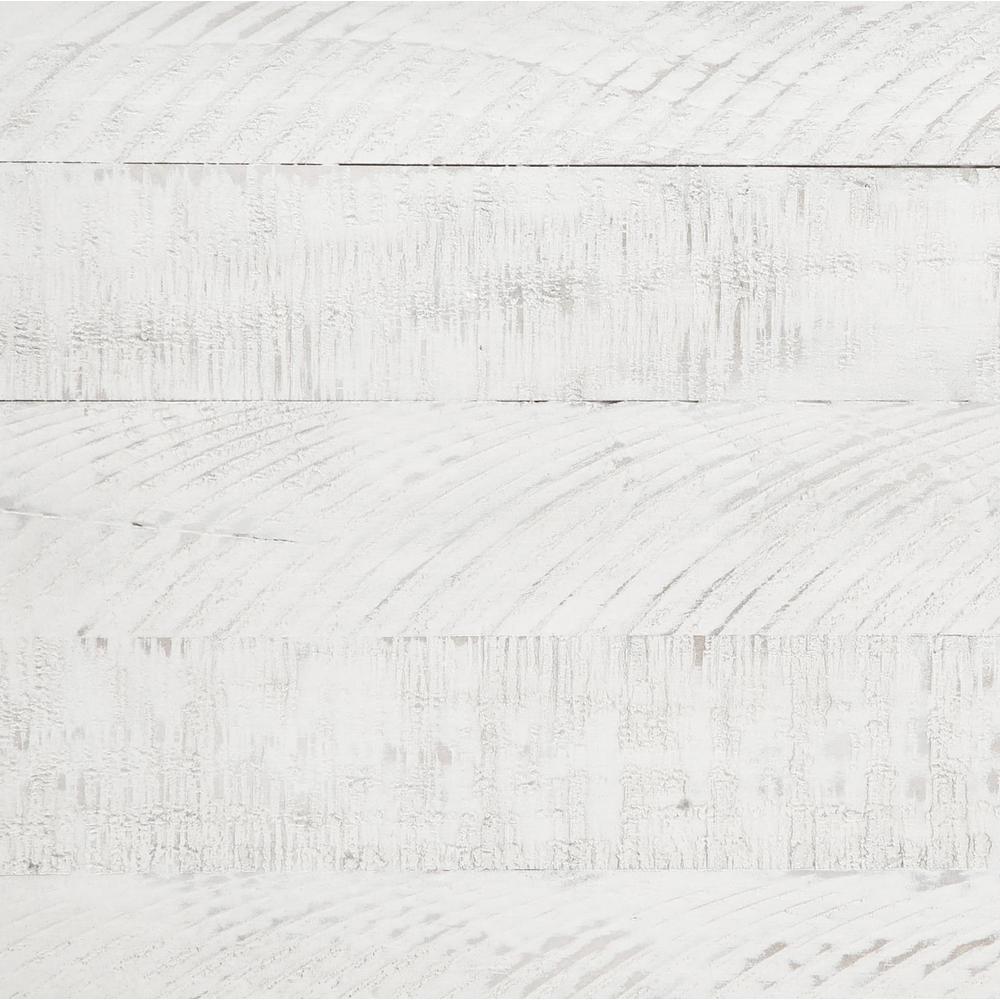 Gabriela Lilith Eastern King Distressed Grey and White Pine Wood Panel Bed – Contemporary Style with Gunmetal Hardware