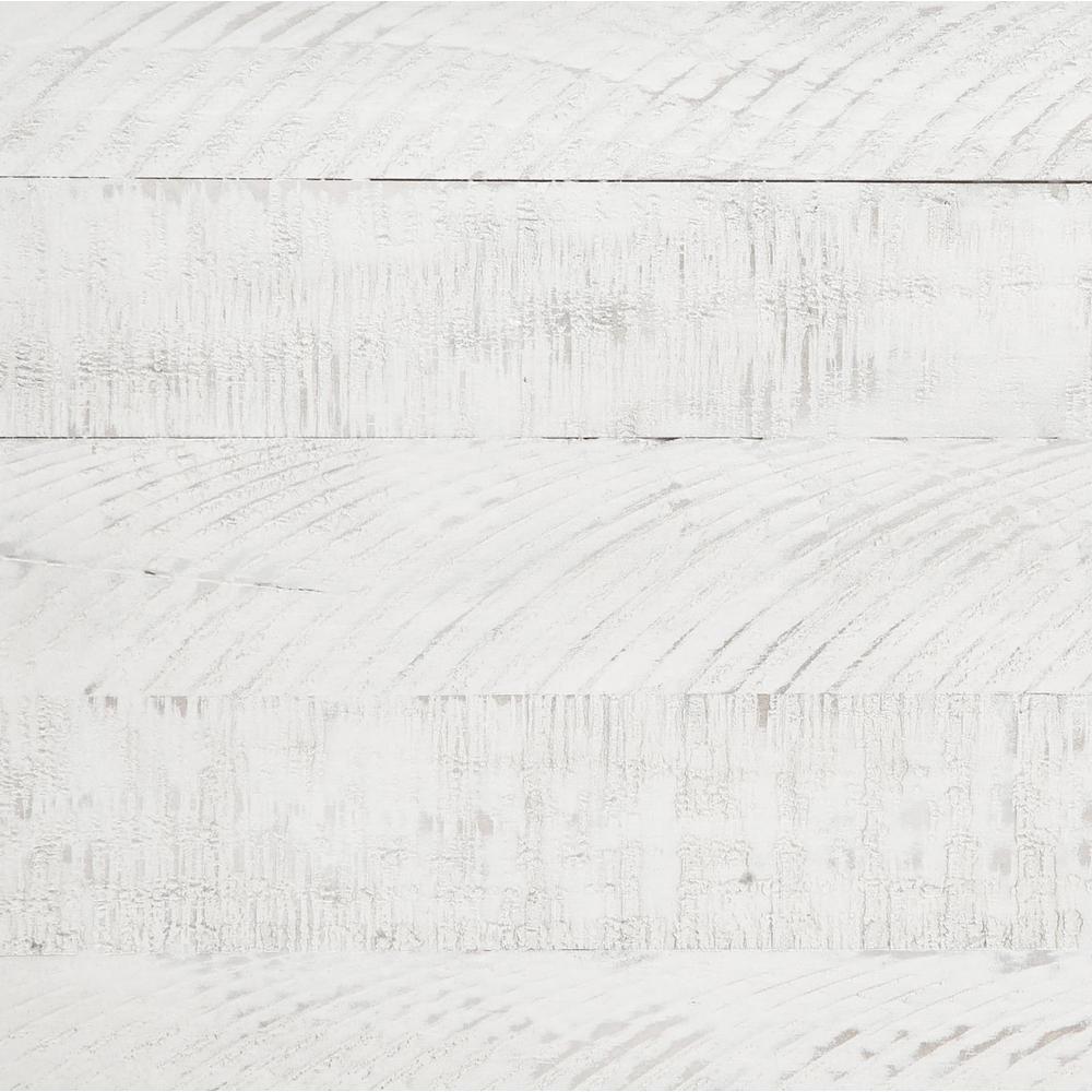 Luciana Lilith Queen Grey White Pine Panel Bed – Contemporary Squared Headboard Design