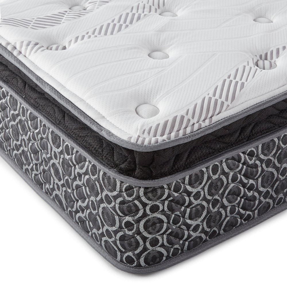 Armel Hayes Twin Pillow Top Memory Foam Hybrid Mattress 11" – Medium Firm with Gel Foam & Coil Support