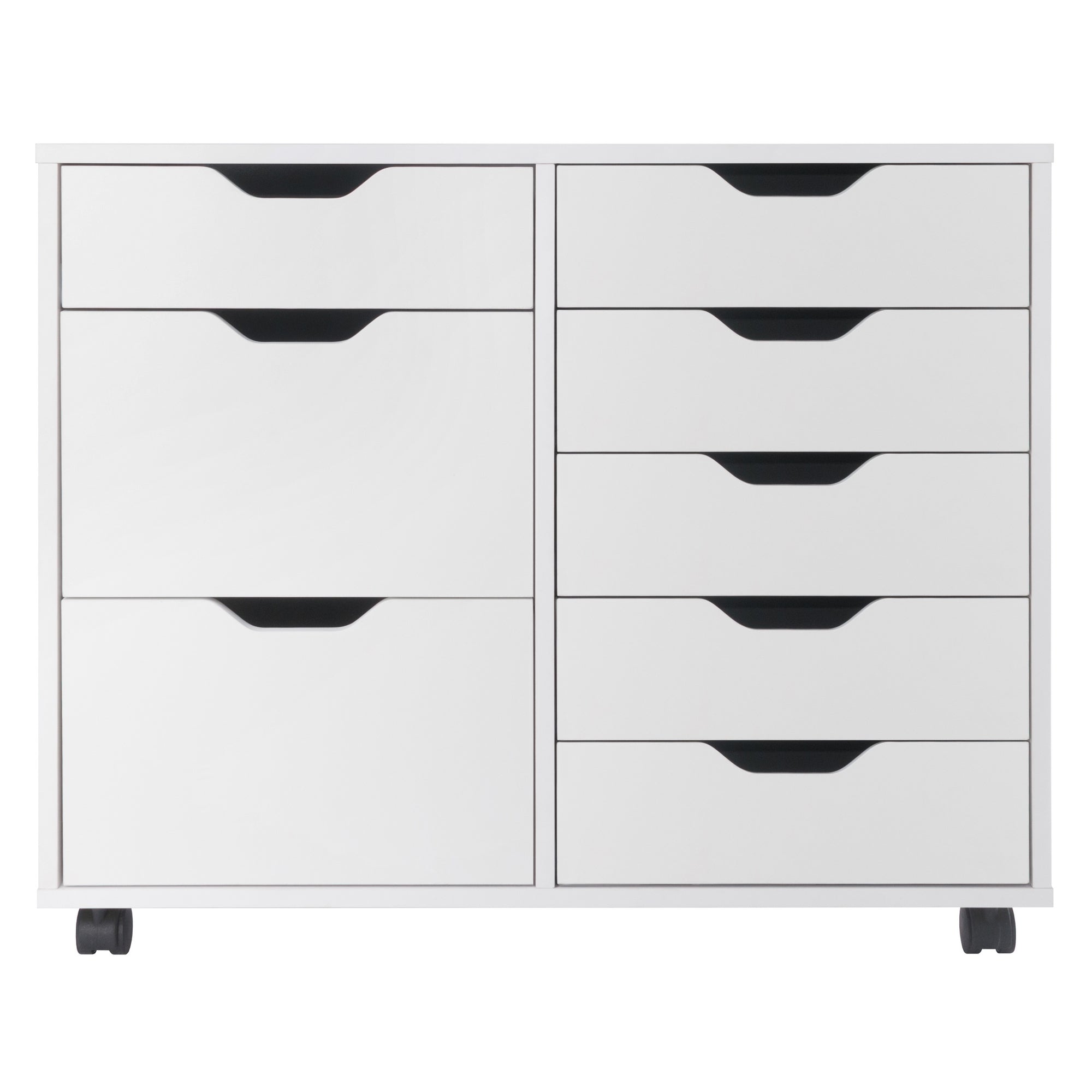 Halifax 6-Drawer Multi-Storage Mobile Cabinet, White