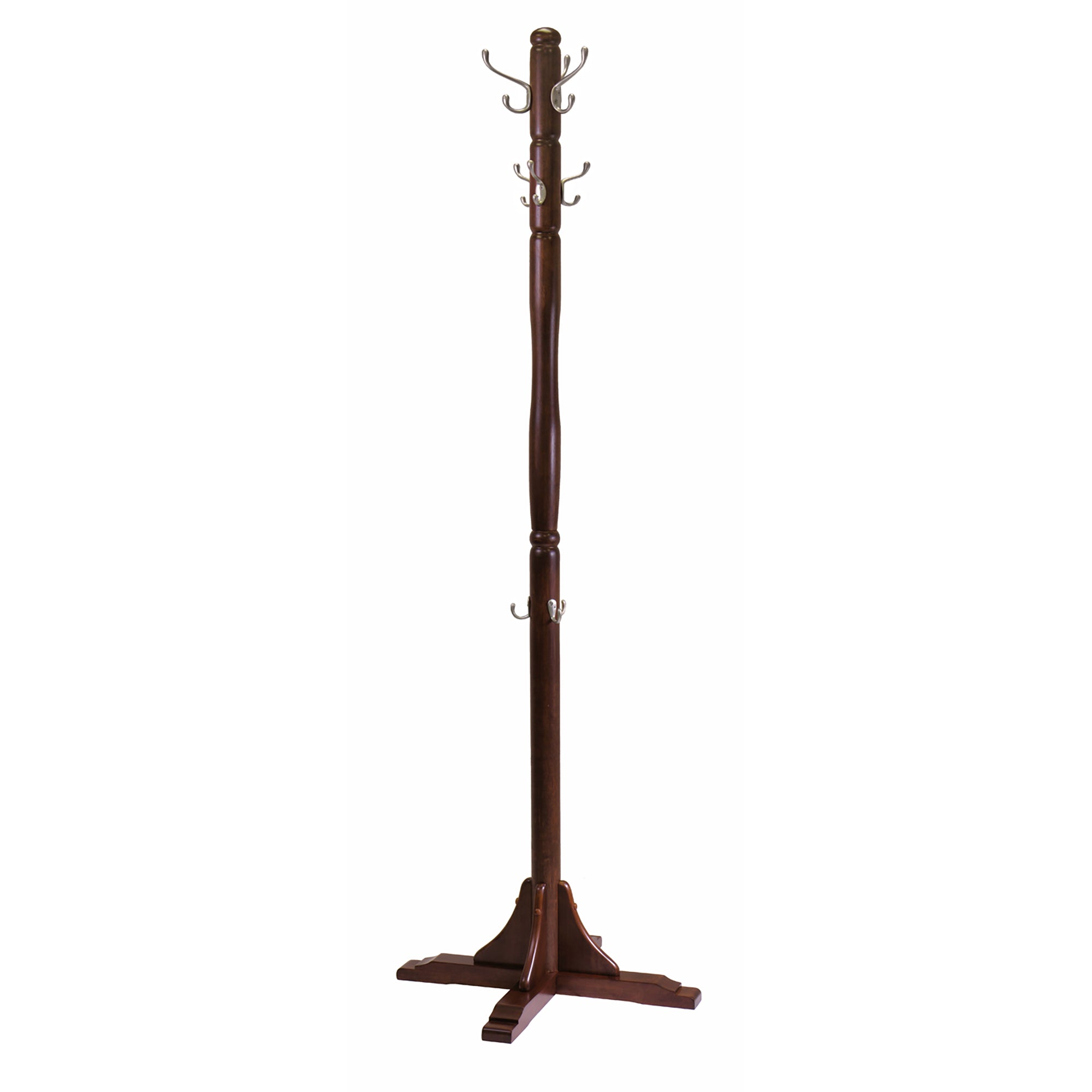 Jera Coat Tree, 9 Hook, Cappuccino