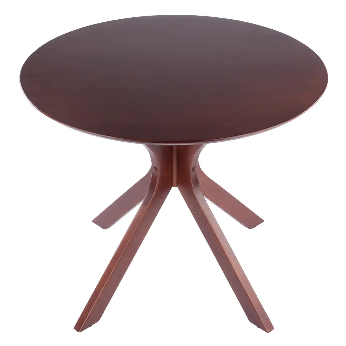 Lexa Dining Table with Splayed Legs, Walnut Finish