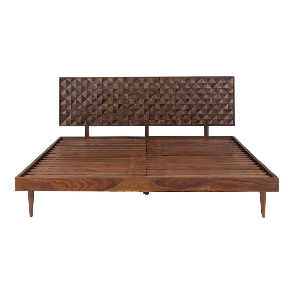 Cascadia Pablo Brown Wood King Bed – Modern Style with Clean Lines