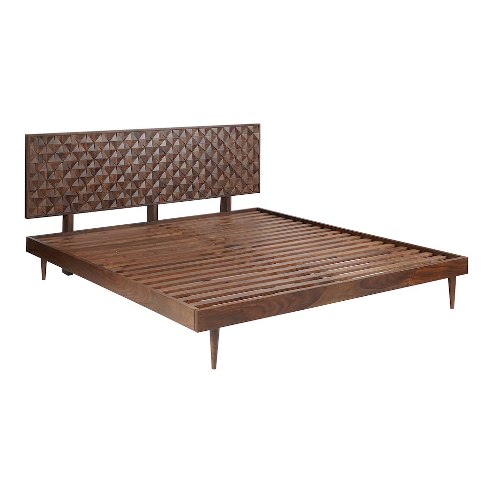 Cascadia Pablo Brown Wood King Bed – Modern Style with Clean Lines