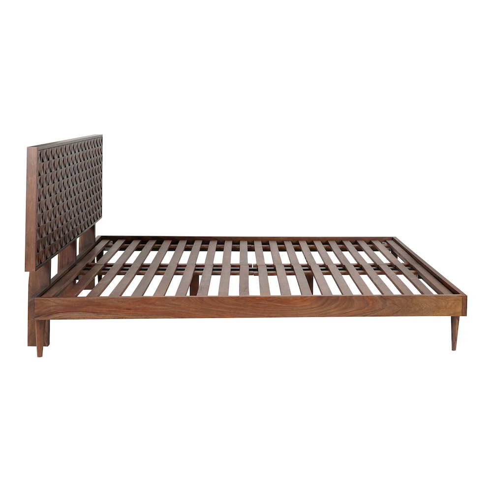Cascadia Pablo Brown Wood King Bed – Modern Style with Clean Lines