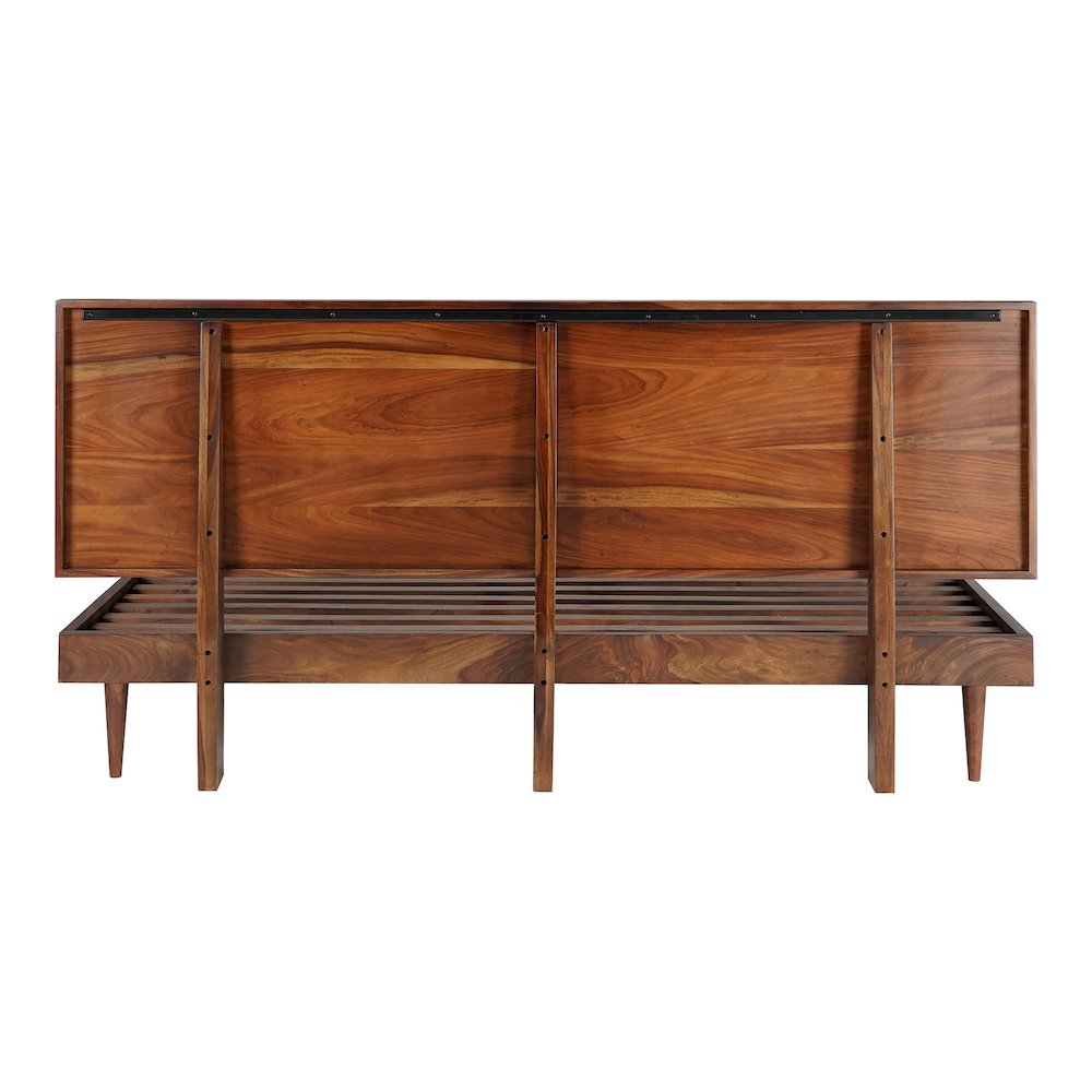 Cascadia Pablo Brown Wood King Bed – Modern Style with Clean Lines