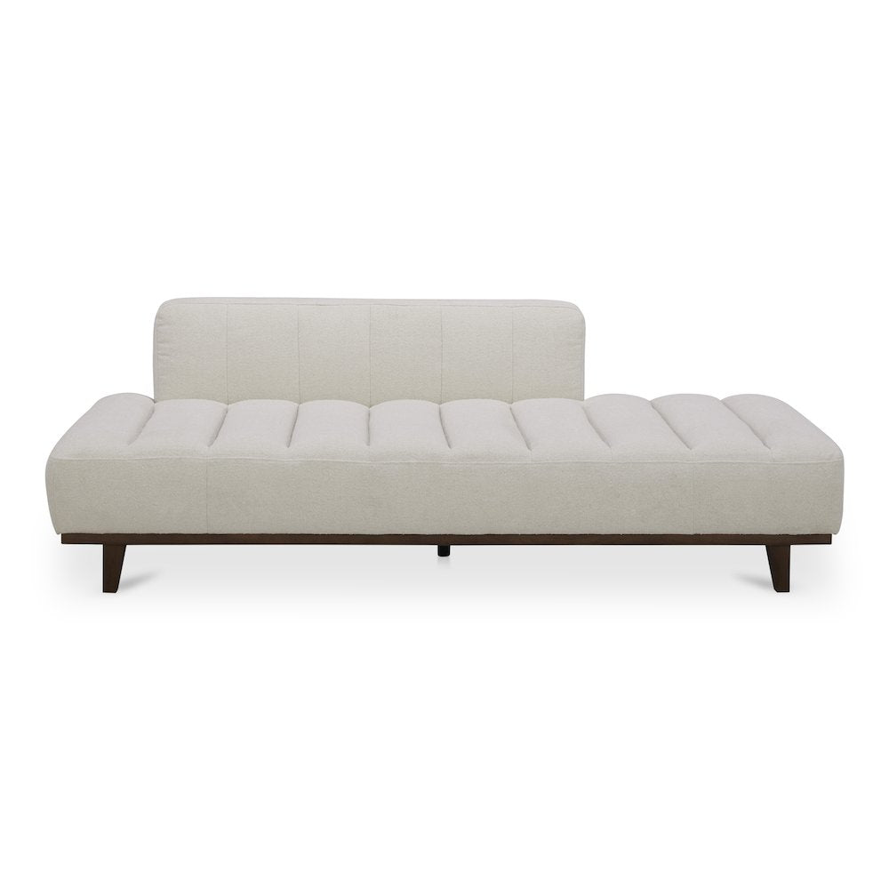 Diata Bennett Twin Warm White Wood Daybed – Classic Slat Back Design