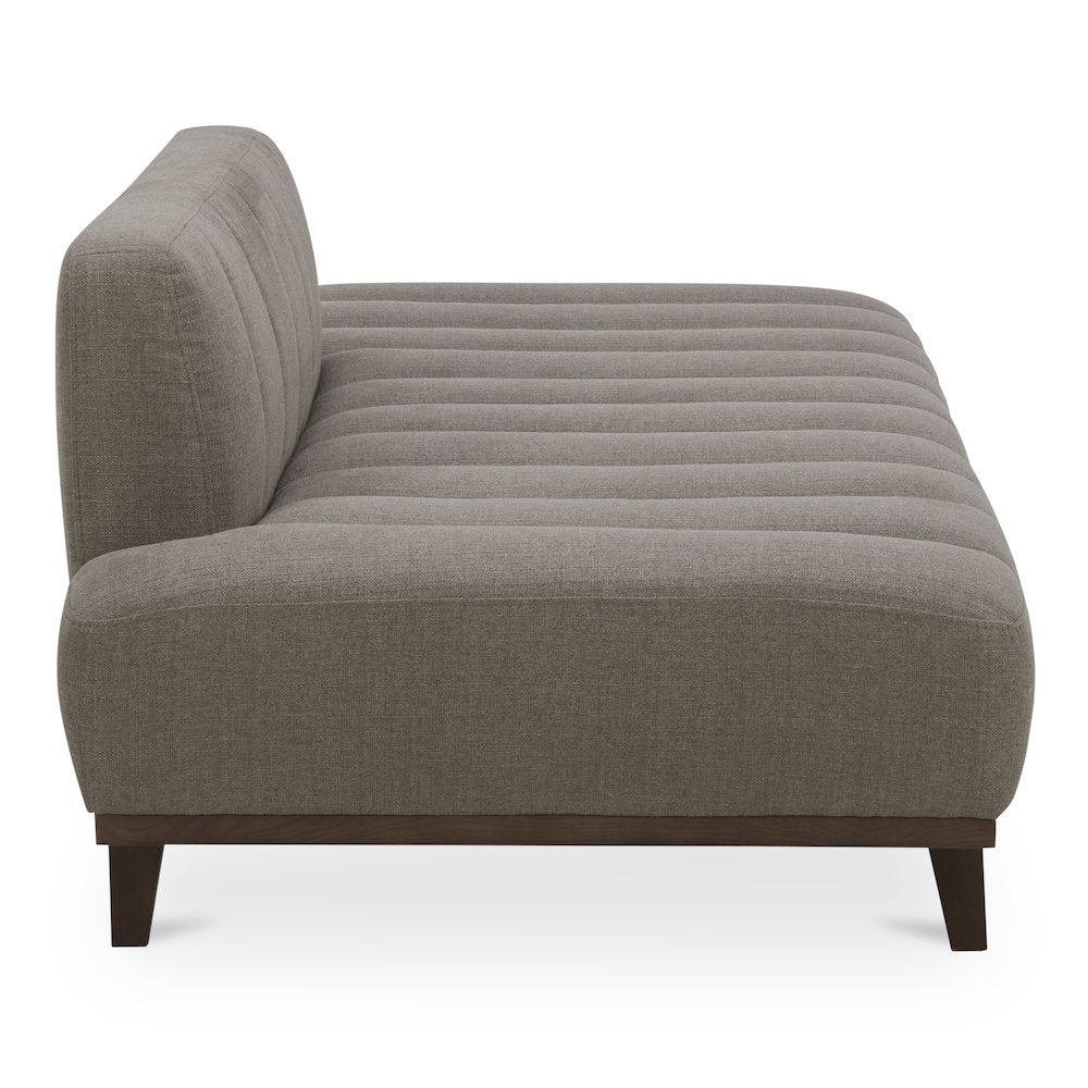 Taupe Bennett Collection Twin Daybed in Soft Taupe Fabric – Space-Saving Modern Design