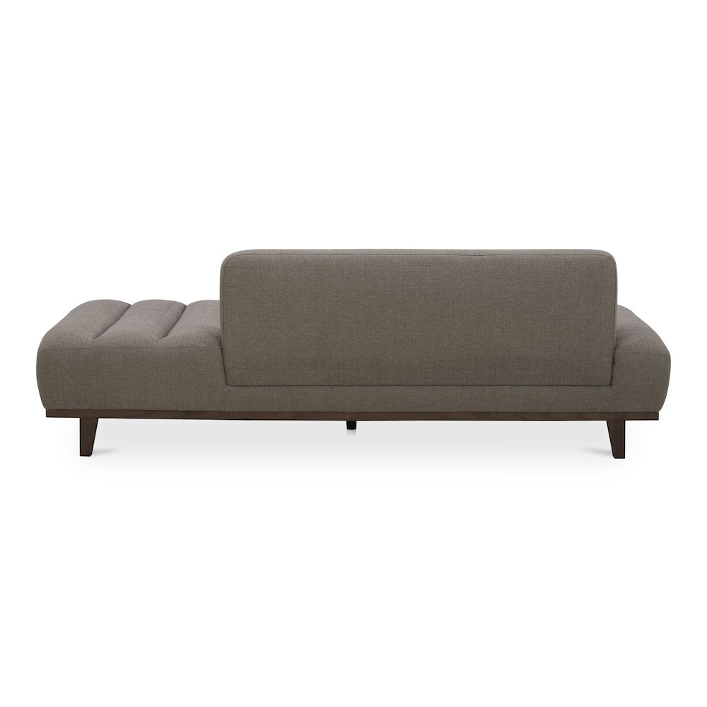 Taupe Bennett Collection Twin Daybed in Soft Taupe Fabric – Space-Saving Modern Design